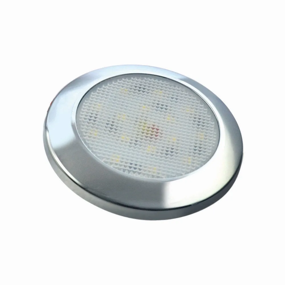 7515 Series Bright Interior Lamp - Chrome Bezel - Warm White - 12V