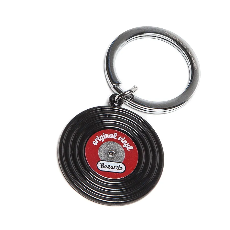 Black Vinyl Record Keyring from Oli Olsen