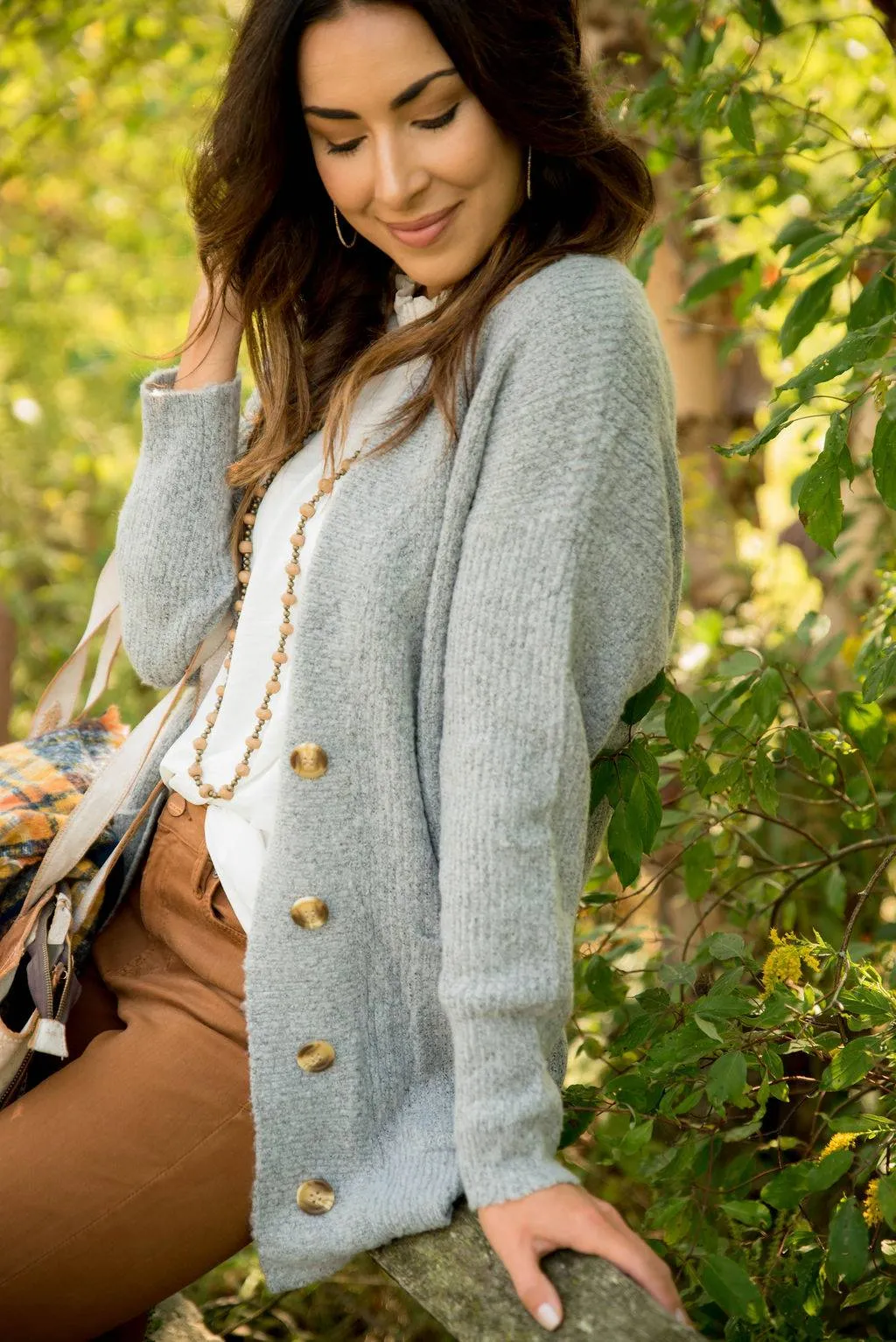 Boyfriend Button Cardigan