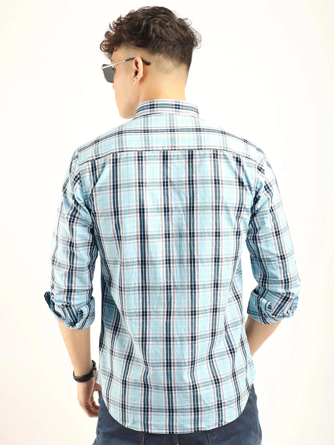 Charles Twill Sky Blue Full Sleeve Shirt