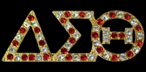 Delta Gold Austrian Multi Crystal Pin