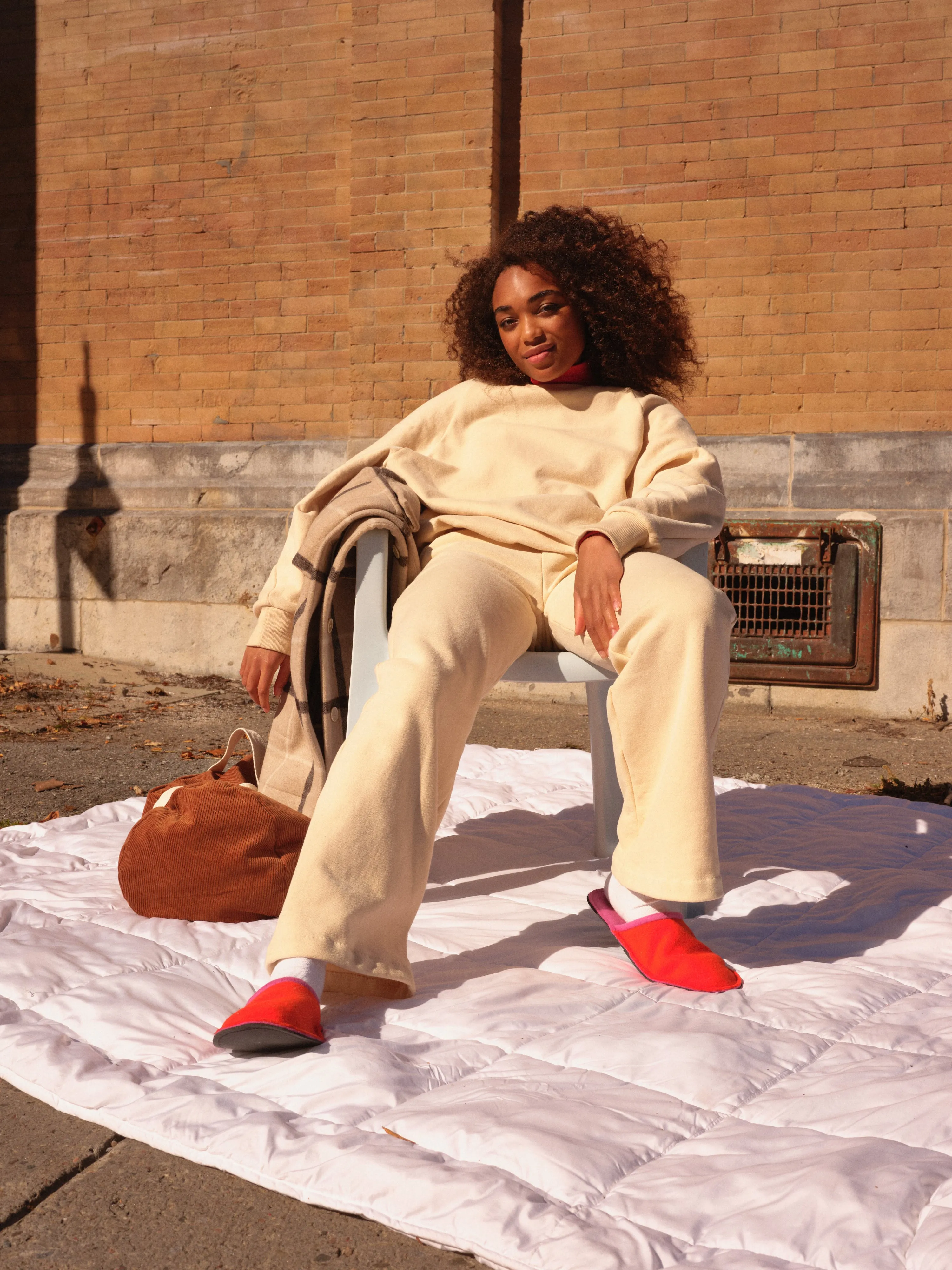 EUGENE cream sweatpant