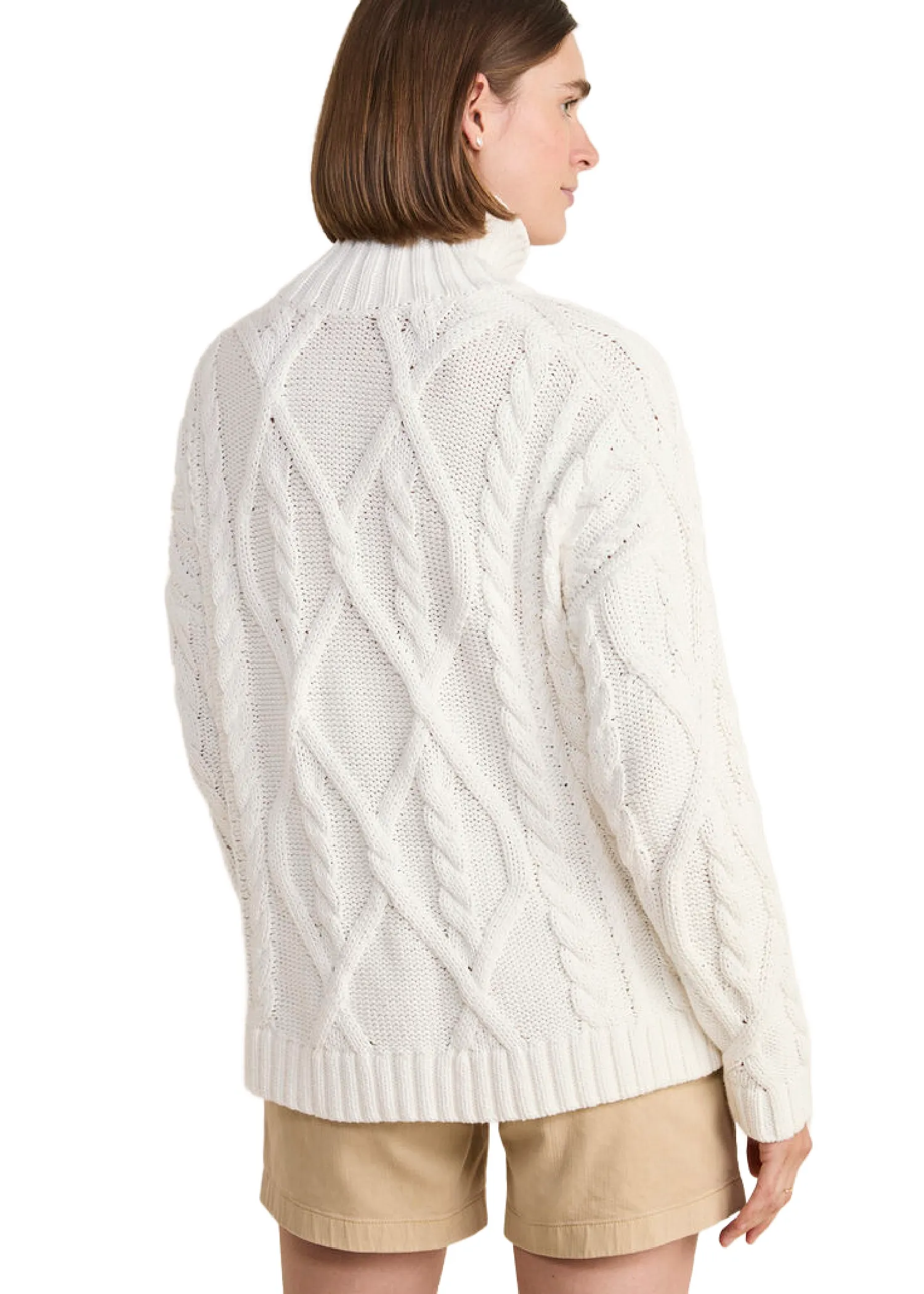 FISHERMAN MOCKNECK SWEATER