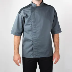 Classic Gray Long-Sleeved Kitchen Coat by MANELLI