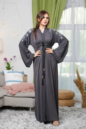 Kiran Grey Abaya