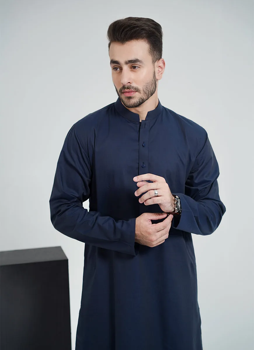 Kurta - Sensation Pima Cotton Blue Plain