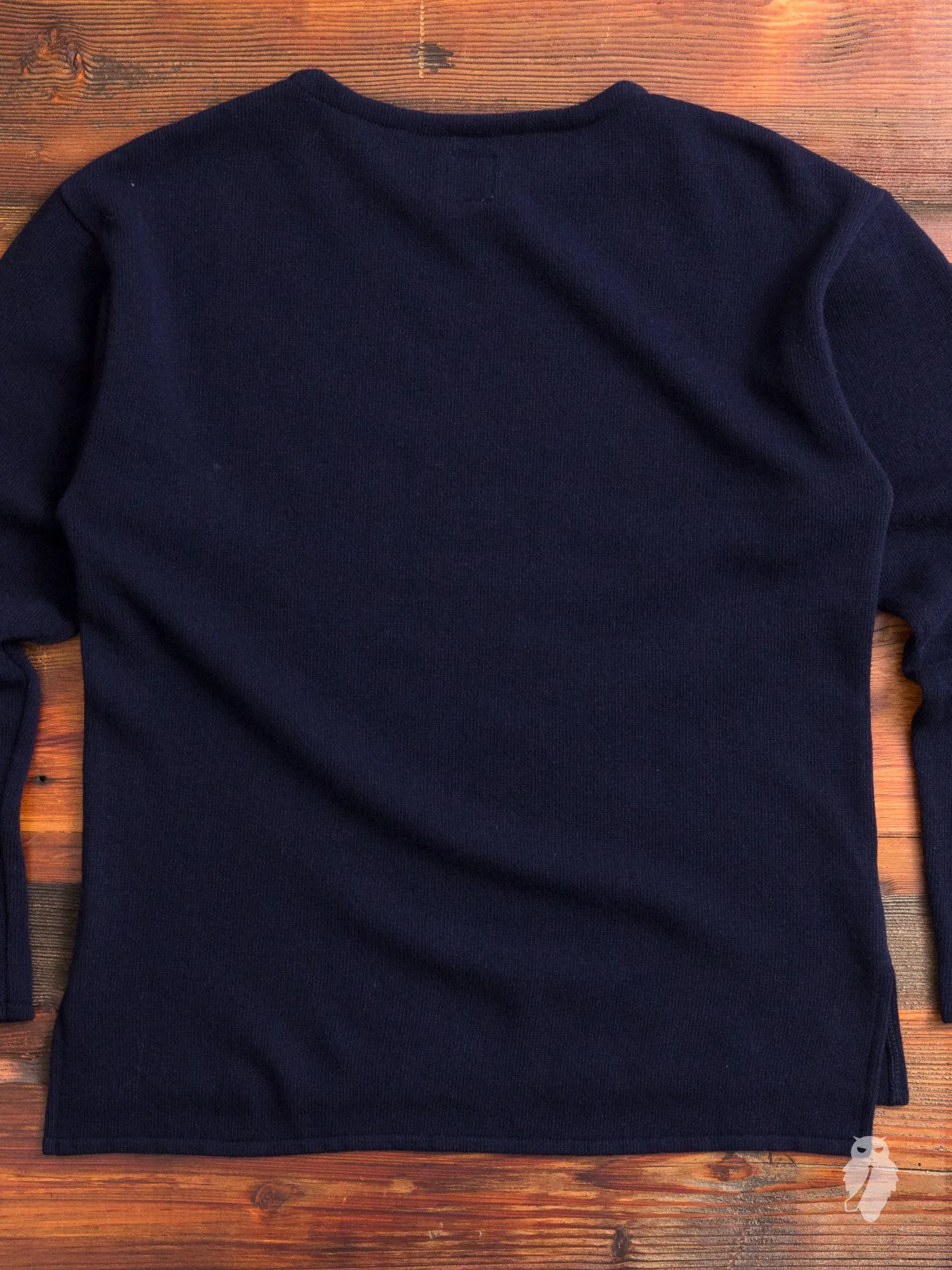 "Mariniere" Lambswool Sweater in Navy