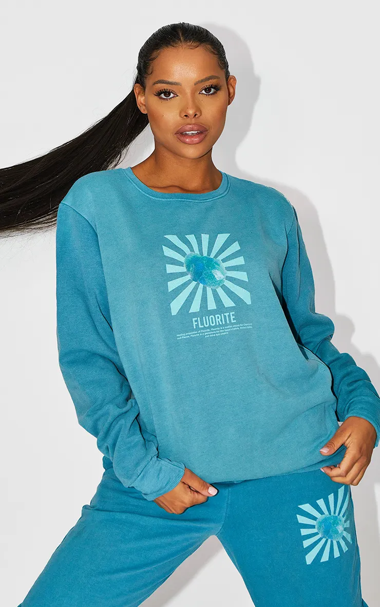 Spiritual Enlightenment Mind Body & Soul Crystals Sweatshirt & Jogger Set