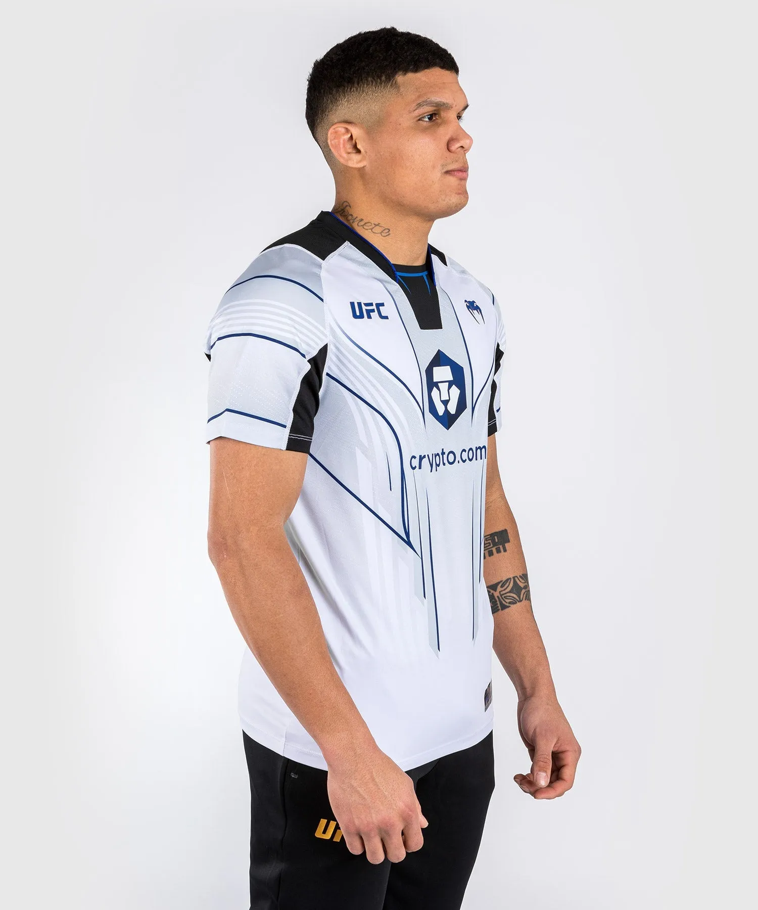 UFC Venum Personalized Authentic Fight Night 2.0 Kit by Venum Men's Walkout Jersey - Midnight Edition - Ice